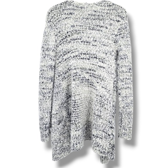 Madison Lilly Women's Cozy Knit Open Front Long Cardigan Sweater Size S Speckled - Picture 2 of 10